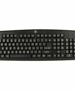 Best Buy 4250400 FULL-SIZE WIRED EASY-VIEW KEYBOARD - BLACK