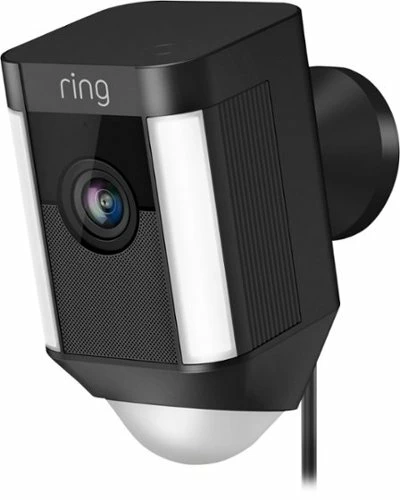 Best Buy SPOTLIGHT CAM WIRED (PLUG-IN)- BLACK - BLACK