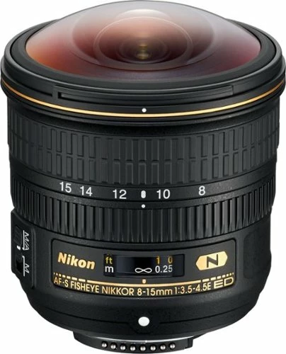 Best Buy AF-S FISHEYE-NIKKOR 8-15MM F/3.5-4.5 E ED FISHEYE ZOOM LENS FOR D3 - BLACK - Image 2