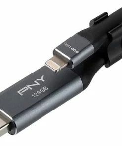 Best Buy 128GB DUO LINK IOS USB 3.0 OTG FLASH DRIVE FOR IOS DEVICES AND COMPUTERS - MOBILE STORAGE FOR PHOTOS, VIDEOS, & MORE