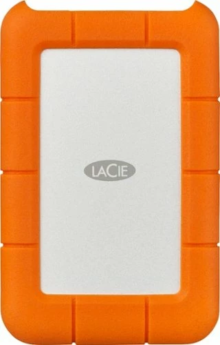 Best Buy RUGGED 4TB EXTERNAL USB-C, USB 3.1 GEN 1 PORTABLE HARD DRIVE - ORANGE/SILVER