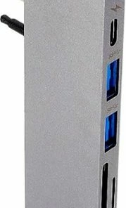 Best Buy 7-PORT UNIVERSAL USB-C HUB - USB-C DOCKING STATION FOR LAPTOPS - SPACE GRAY