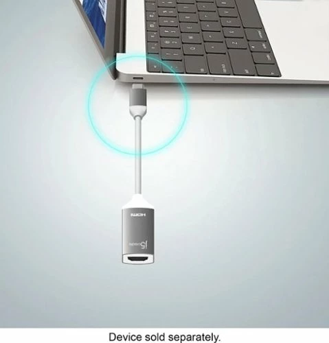 Best Buy USB-C TO 4K HDMI ADAPTER - SPACE GRAY / WHITE - Image 4