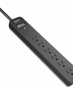 Best Buy SURGE ARREST ESSENTIAL 6 OUTLET 1080 JOULES SURGE PROTECTOR - BLACK