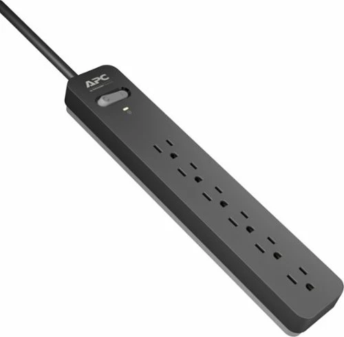 Best Buy SURGE ARREST ESSENTIAL 6 OUTLET 1080 JOULES SURGE PROTECTOR - BLACK