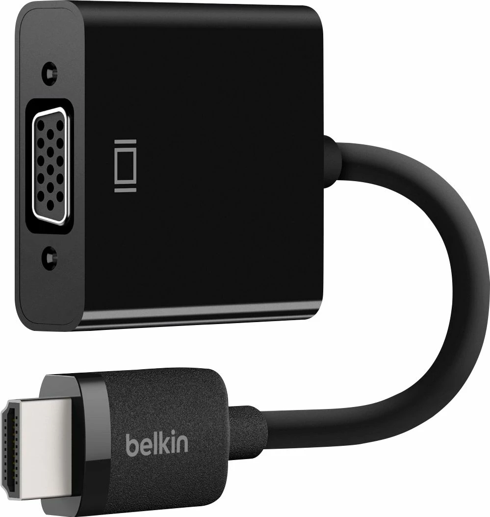 Best Buy MALE-HDMI-TO-FEMALE-VGA ADAPTER - BLACK - Image 2