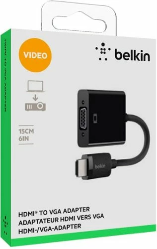 Best Buy MALE-HDMI-TO-FEMALE-VGA ADAPTER - BLACK - Image 6