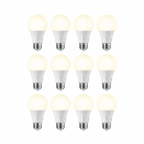 Best Buy SMART A19 LED 60W BULBS WORKS WITH AMAZON ALEXA, GOOGLE ASSISTANT, SMARTTHINGS & WINK (12-PACK) - WHITE ONLY