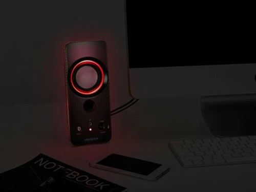 Best Buy 2.0 BLUETOOTH LIGHTED SPEAKER SYSTEM (2PC) - BLACK - Image 3