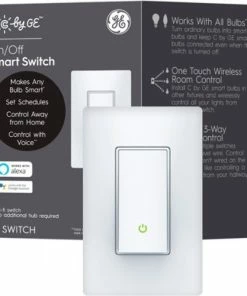 Best Buy CYNC SMART SWITCH, NEUTRAL WIRE REQUIRED, ON-OFF PADDLE STYLE WITH BLUETOOTH AND 2.4 GHZ WIFI (PACKING MAY VARY) - WHITE