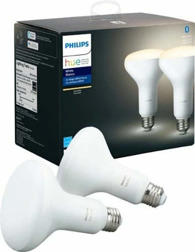 Best Buy HUE BR30 BLUETOOTH SMART LED BULB (2-PACK) - WHITE