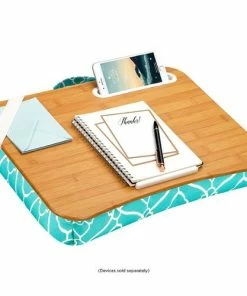 Best Buy DESIGNER LAP DESK FOR 15.6 LAPTOP - AQUA TRELLIS