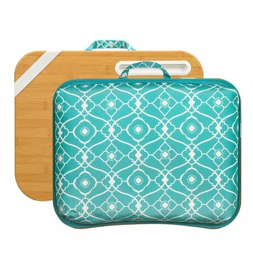 Best Buy DESIGNER LAP DESK FOR 15.6 LAPTOP - AQUA TRELLIS - Image 4