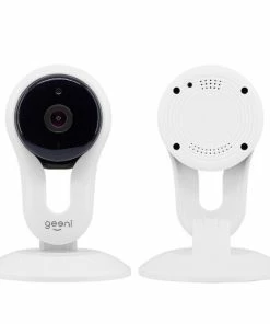 Best Buy AWARE INDOOR WI-FI WIRELESS NETWORK SURVEILLANCE CAMERA (2-PACK) - BLACK/WHITE