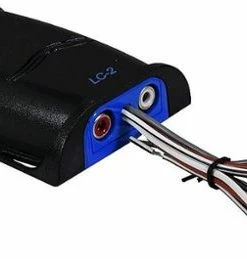 Best Buy LOCPRO 2-CHANNEL LINE OUTPUT CONVERTER WITH VOLUME CONTROL KNOB - BLUE/BLACK