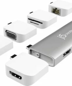 Best Buy ULTRADRIVE KIT USB-C MULTI-DISPLAY MODULAR DOCK - SILVER, WHITE