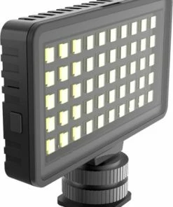 Best Buy INSTA-FAME DIMMABLE 50 LED SUPER BRIGHT VIDEO LIGHT WITH 3X LIGHT DIFFUSERS AND SMARTPHONE MOUNT