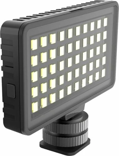 Best Buy INSTA-FAME DIMMABLE 50 LED SUPER BRIGHT VIDEO LIGHT WITH 3X LIGHT DIFFUSERS AND SMARTPHONE MOUNT