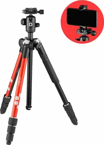 Best Buy RANGEPOD TRIPOD FOR CAMERA AND VLOGGING - RED - Image 2
