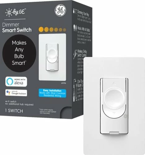 Best Buy CYNC DIMMER SMART SWITCH, NO NEUTRAL WIRE REQUIRED, BLUETOOTH AND 2.4GHZ WIFI (PACKING MAY VARY) - WHITE