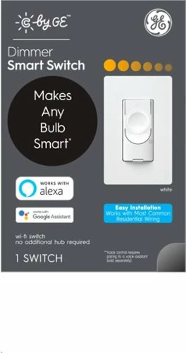 Best Buy CYNC DIMMER SMART SWITCH, NO NEUTRAL WIRE REQUIRED, BLUETOOTH AND 2.4GHZ WIFI (PACKING MAY VARY) - WHITE - Image 3