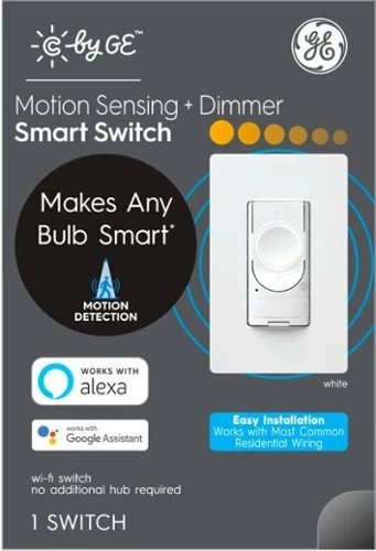 Best Buy CYNC DIMMER + MOTION SENSOR SMART SWITCH, NO NEUTRAL WIRE REQUIRED, BLUETOOTH AND 2.4 GHZ WIFI (PACKING MAY VARY) - WHITE - Image 3