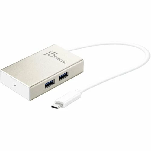 Best Buy USB-C 4-PORT HUB - CHAMPAGNE METALLIC - Image 2