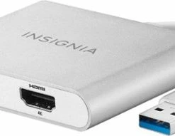 Best Buy USB TO DUAL HDMI ADAPTER - WHITE