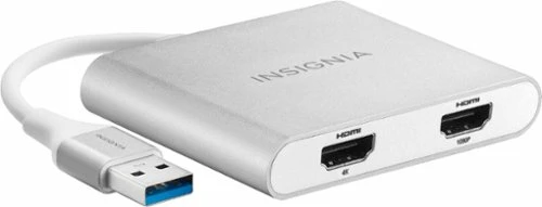 Best Buy USB TO DUAL HDMI ADAPTER - WHITE - Image 4