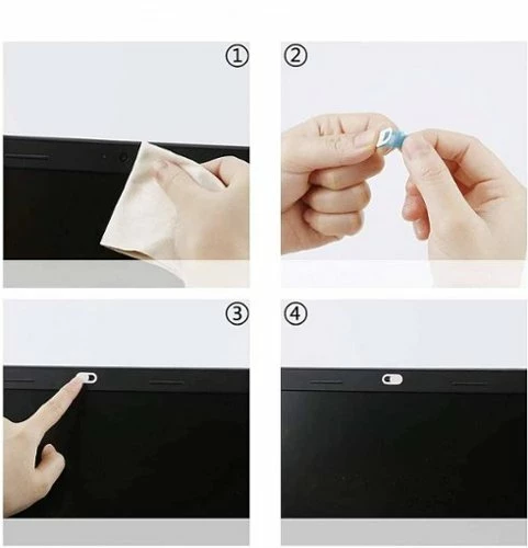 Best Buy ANTI-SPY PRIVACY CAMERA COVER (6-PACK) - BLACK - Image 4