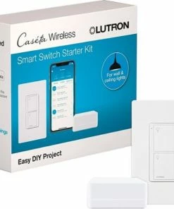Best Buy CASETA SMART SWITCH STARTER KIT - WHITE - WHITE