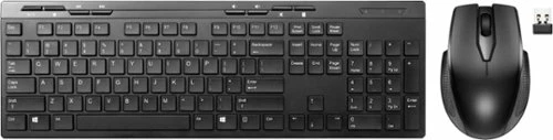 Best Buy BE-PKRFCO FULL-SIZE WIRELESS MEMBRANE KEYBOARD AND MOUSE BUNDLE WITH USB RECIEVER - BLACK - Image 2