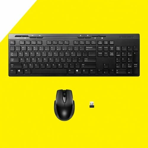 Best Buy BE-PKRFCO FULL-SIZE WIRELESS MEMBRANE KEYBOARD AND MOUSE BUNDLE WITH USB RECIEVER - BLACK - Image 3