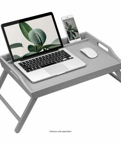 Best Buy WOOD MEDIA BED TRAY FOR 17.3 LAPTOP OR TABLET - CALMING GRAY