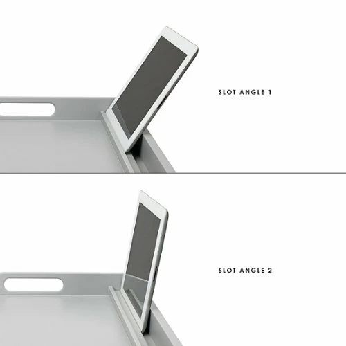 Best Buy WOOD MEDIA BED TRAY FOR 17.3 LAPTOP OR TABLET - CALMING GRAY - Image 4