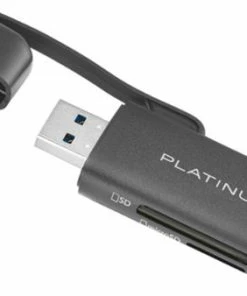 Best Buy UHS-I USB 3.2 GEN 1 MEMORY CARD READER - BLACK