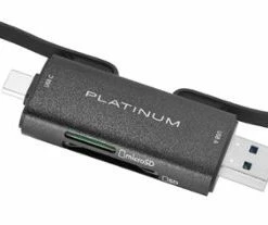 Best Buy UHS-I USB-C/USB 3.2 GEN 1 MEMORY CARD READER - BLACK