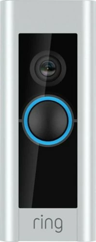 Best Buy VIDEO DOORBELL PRO SMART WI-FI - WIRED - SATIN NICKEL