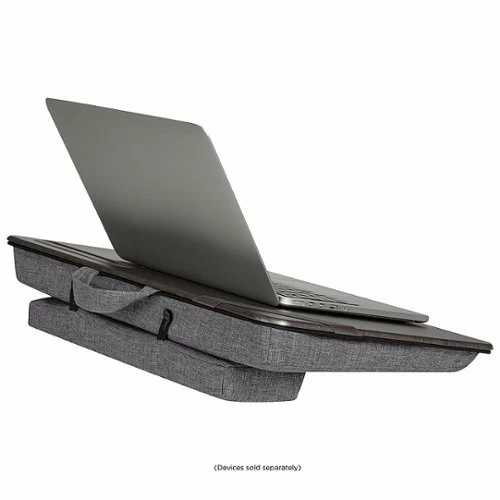 Best Buy ELEVATION LAP DESK FOR 17.3 LAPTOP - GRAY WOODGRAIN - Image 2