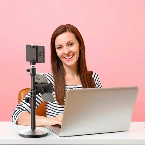 Best Buy THE ACHIEVER - VIDEO CALL PRO KIT WITH 60 LED LIGHT, STAND & SMARTPHONE HOLDER - BLACK - Image 3