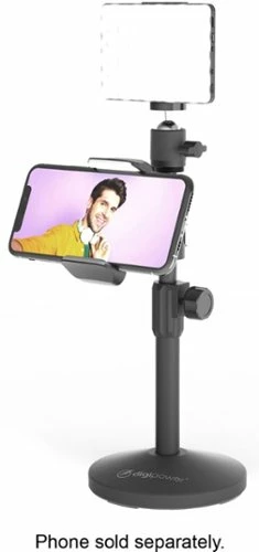 Best Buy THE ACHIEVER - VIDEO CALL PRO KIT WITH 60 LED LIGHT, STAND & SMARTPHONE HOLDER - BLACK - Image 4
