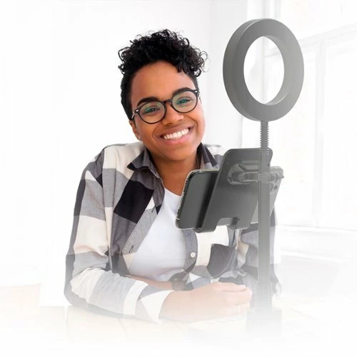 Best Buy THE SUCCESS - VIDEO CALLING, TEACHING, LEARNING SMARTPHONE STAND WITH PERSONAL 6 RING LIGHT - Image 5