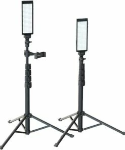 Best Buy PRO2 - TWO POINT LIGHTING SET - TWO 180 LED LIGHTS + TWO PRO STANDS KIT FOR HOME, STUDIO, CONTENT CREATION & VLOGGING - BLACK