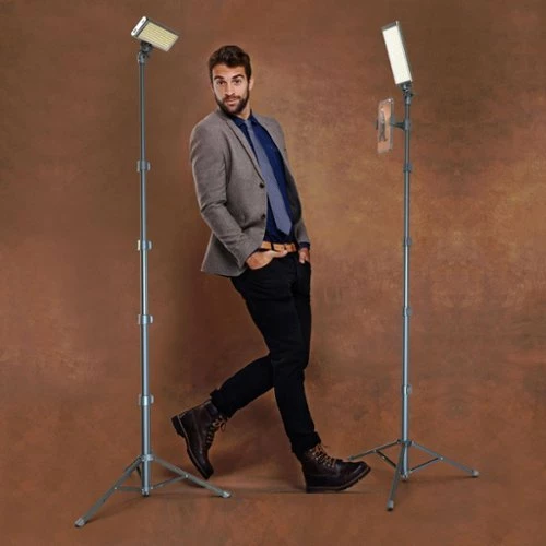 Best Buy PRO2 - TWO POINT LIGHTING SET - TWO 180 LED LIGHTS + TWO PRO STANDS KIT FOR HOME, STUDIO, CONTENT CREATION & VLOGGING - BLACK - Image 6