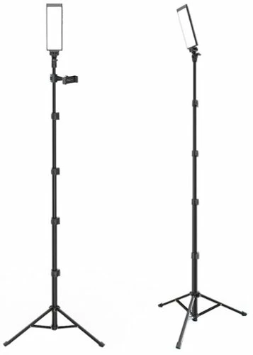 Best Buy PRO2 - TWO POINT LIGHTING SET - TWO 180 LED LIGHTS + TWO PRO STANDS KIT FOR HOME, STUDIO, CONTENT CREATION & VLOGGING - BLACK - Image 2