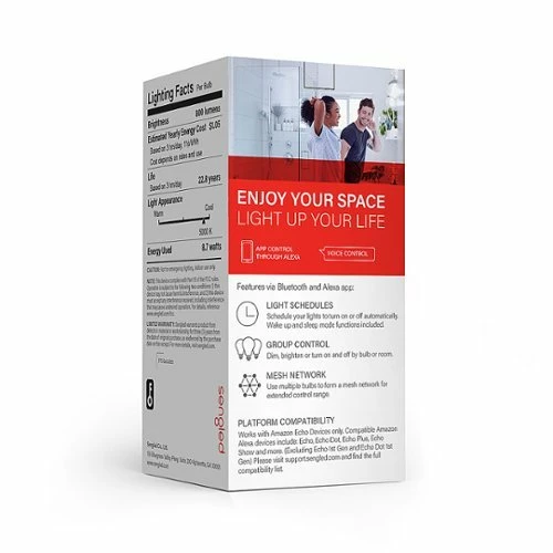 Best Buy SMART BLUETOOTH MESH LED DAYLIGHT A19 BULB - DAYLIGHT - Image 3