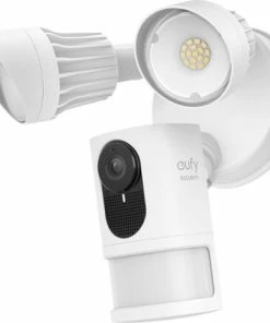 Best Buy OUTDOOR WIRED 2K FLOODLIGHT SURVEILLANCE CAMERA - WHITE