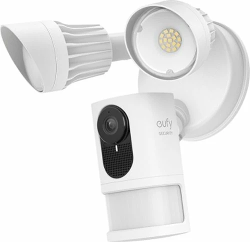 Best Buy OUTDOOR WIRED 2K FLOODLIGHT SURVEILLANCE CAMERA - WHITE