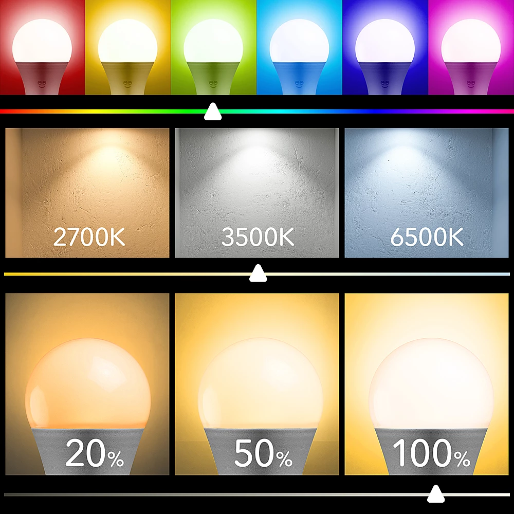 Best Buy PRISMA PLUS 800 WI-FI SMART BULB (4-PACK) - WHITE - Image 3