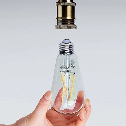 Best Buy LUX ST21 WI-FI SMART EDISON BULB (2-PACK) - WHITE - Image 9